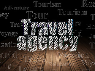 Image showing Tourism concept: Travel Agency in grunge dark room