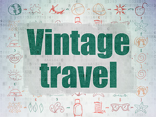 Image showing Tourism concept: Vintage Travel on Digital Paper background