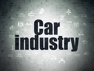 Image showing Industry concept: Car Industry on Digital Paper background