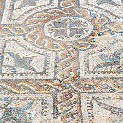 Image showing roof mosaic in the old city morocco africa and history travel