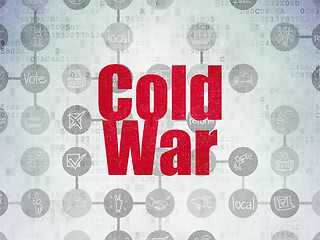 Image showing Politics concept: Cold War on Digital Paper background