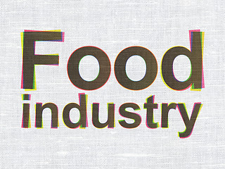 Image showing Industry concept: Food Industry on fabric texture background