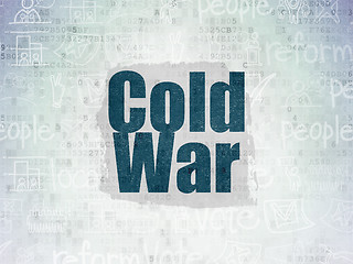 Image showing Politics concept: Cold War on Digital Paper background