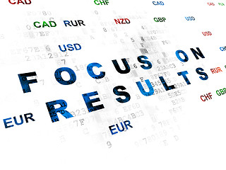 Image showing Business concept: Focus on RESULTS on Digital background