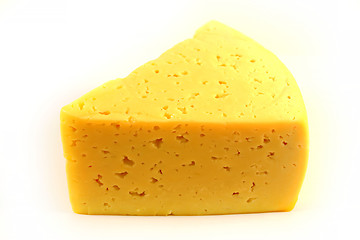 Image showing Yellow cheese photographed 