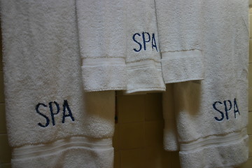 Image showing Spa towels