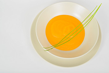 Image showing Delicious pumpkin soup