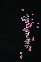 Image showing Pink sequins, copy-space image