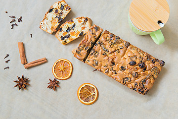 Image showing Christmas cake wit mug