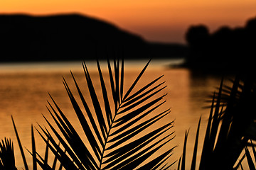 Image showing Sunset in Greece  Peloponese 