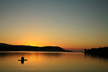 Image showing Sunset in the Peloponese