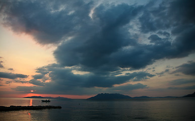 Image showing Sunset in the Peloponese