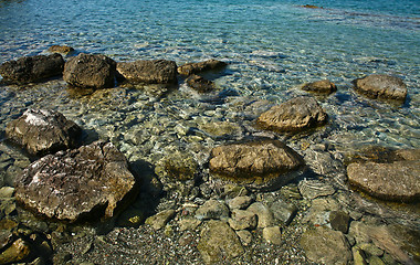 Image showing Coast in Greece Peloponese