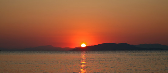 Image showing Sunset in the Peloponese