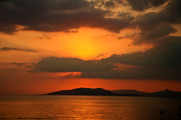 Image showing Sunset in the Peloponese