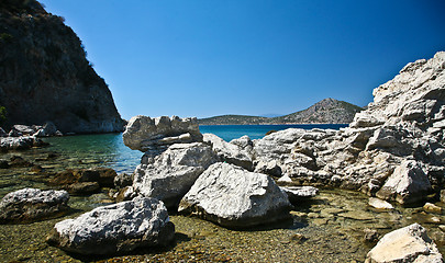 Image showing Coast in Greece Peloponese