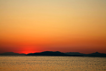 Image showing Sunset in the Peloponese