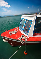 Image showing Fishing boats in the  Peloponese in Greece