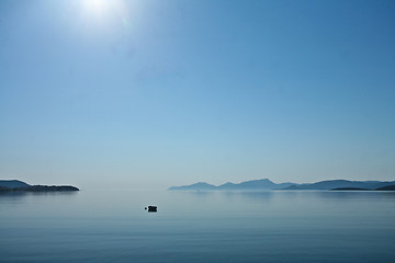 Image showing Morning mist  Peloponese in Greece 