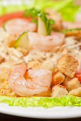 Image showing salad with shrimp