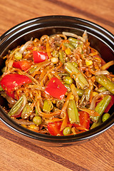 Image showing warm vegetable salad