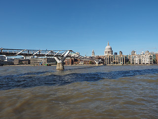 Image showing Millennium Bridge in London