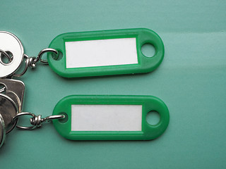 Image showing Green keyring