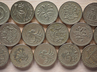 Image showing Pound coins