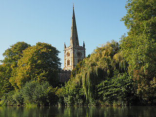 Image showing Holy Trinity church in Stratford upon Avon