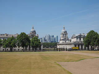 Image showing Canary Wharf in London