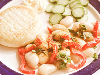 Image showing Retro looking Vegetarian dish