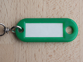 Image showing Green keyring