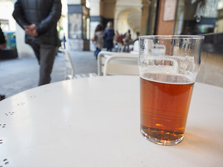 Image showing British ale beer pint