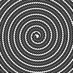 Image showing Abstract Dark Spiral Pattern
