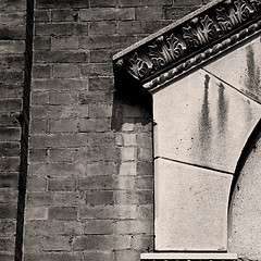 Image showing abstract old column in the  country  of europe italy and marble 