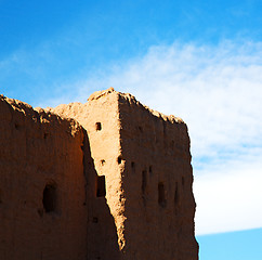 Image showing moroccan old wall and brick in antique city