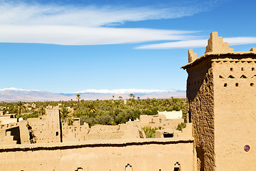 Image showing brown  tower  old  construction in  africa  