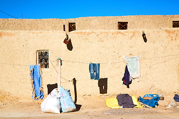 Image showing bags  roof    and brick in antique city