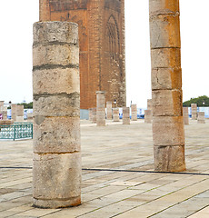 Image showing chellah  in morocco africa the old roman deteriorated monument a