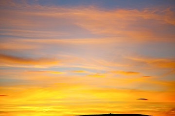 Image showing   in the colored sky soft clouds and abstract 