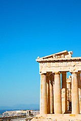 Image showing acropolis and  historical   athens 