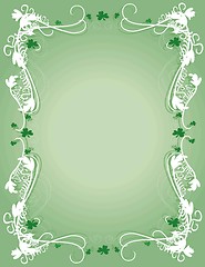 Image showing Shamrock background