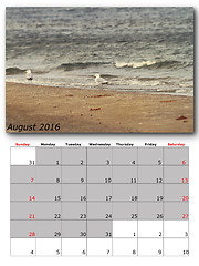 Image showing nature calendar august