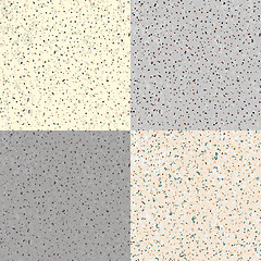 Image showing Set Seamless Flecked Stone Texture