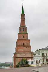 Image showing Kazan Kremlin. Soyembika tower. Russia