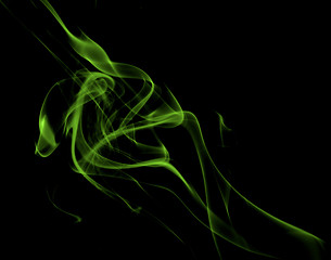 Image showing Abstract Green Smoke