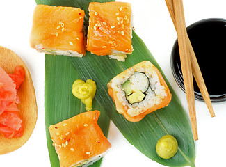 Image showing Salmon Maki Sushi