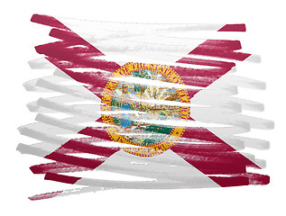 Image showing Flag illustration - Florida