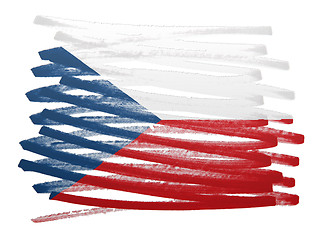 Image showing Flag illustration - Czech Republic