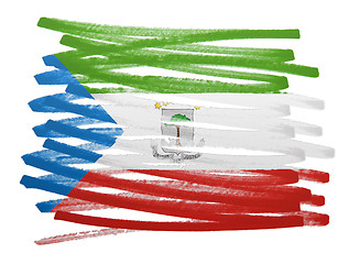 Image showing Flag illustration - Equatorial Guinea